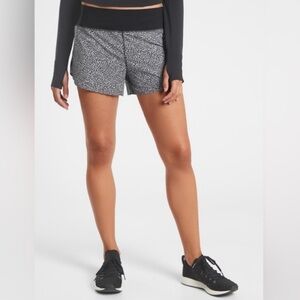 Athleta Black and White Athletic Shorts